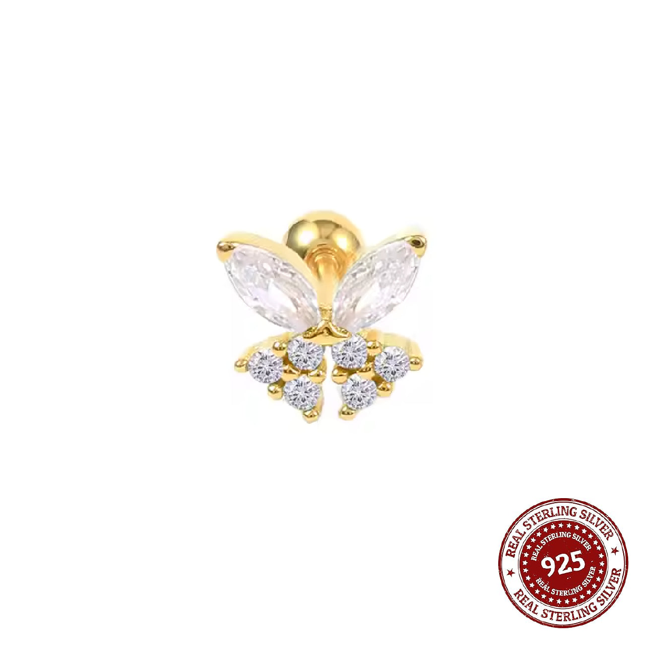 Piercing Zircon Butterfly